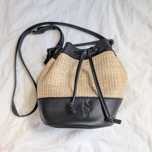 Simply Vera Vera Wang Straw Bucket Bag